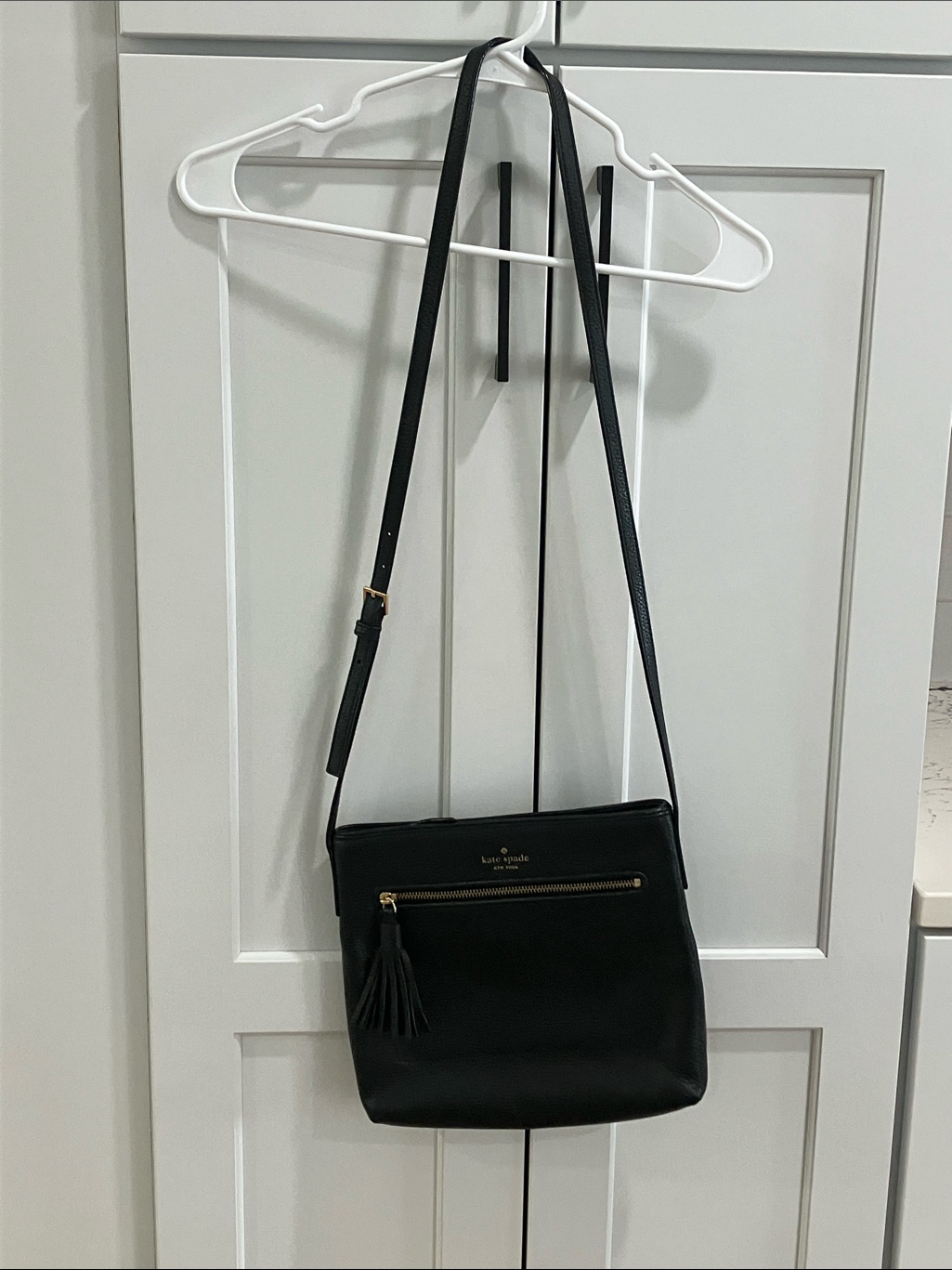 Kate Spade Women's Black Dessi Chester Street Crossbody Bag Leather Purse
